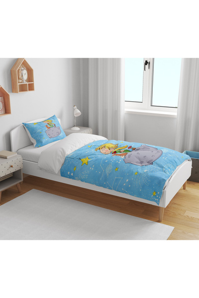 Home Little Prince Themed 3D Digital Printed Single Size Sheetless Children's Duvet Cover Set Sleeping Set