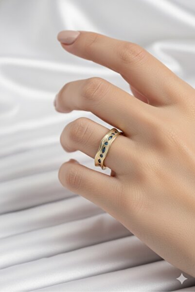 Dorvina Brass Vintage Women's Ring Gold Color with Zircon Stone |   Stylish and Durable Jewelry, Accessory