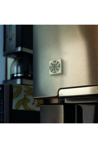 Souvenest Byzantine Circular Panel Printed Natural Stone Magnetkd-091 Refrigerator Ornament