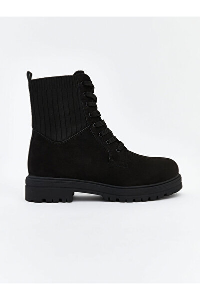 LC Waikiki Süet Görünümlü Bağcıklı Kadın Bot