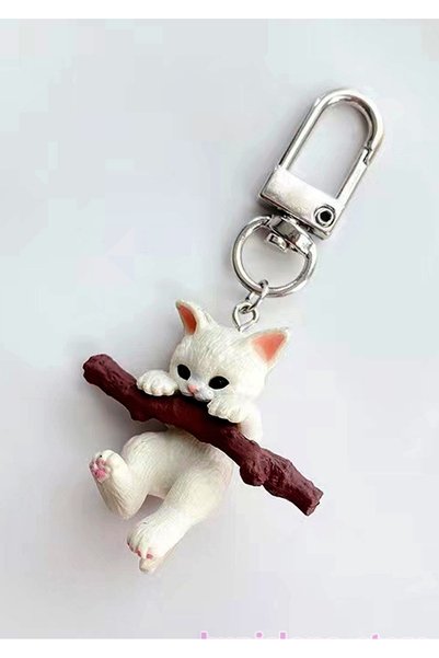 Alvora Cute Cat Keychain, Pendant Car Keychain Mobile Phone Hand Bag Keychain Wallet / 1Pcs