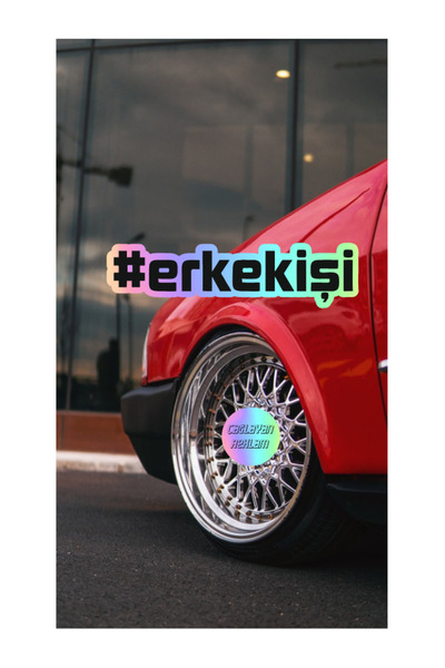Çağlayan Reklam ملصق زجاج السيارة والدراجة النارية JDM للرجال مقاس 20 × 5 سم