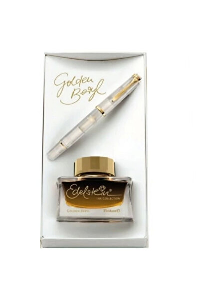 Pelikan M200 Golden Beryl Dolma Kalem ve Mürekkep Seti