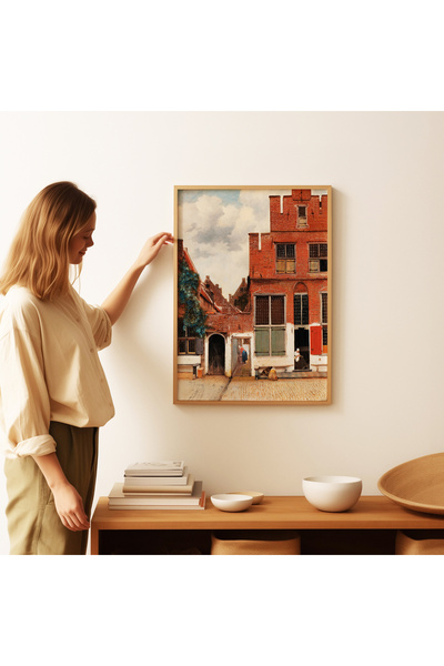 ARTHOUSECOLLECTIVE Johannes Vermeer - the Little Street Painting - 1658 - Unframed Poster in Painting Dimensions