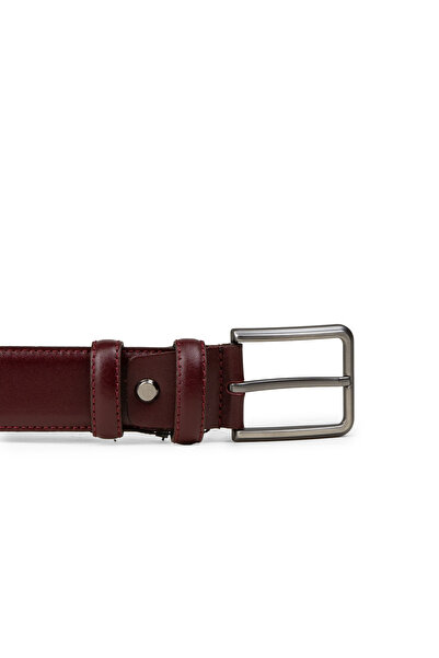 Deery Genuine Leather Claret Red Men's Belt