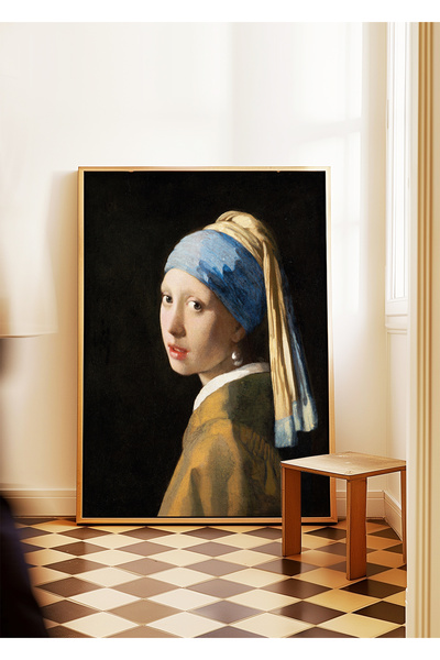 ARTHOUSECOLLECTIVE Johannes Vermeer Poster - Girl with a Pearl Earring - Frameless Poster in Painting Dimensions
