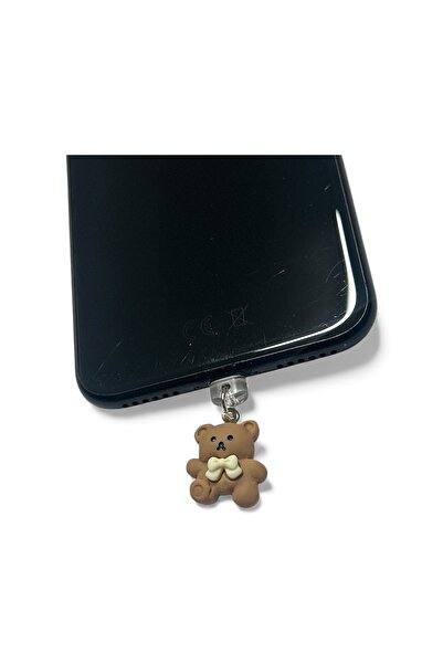 Afra Type-C Ayıcık Desenli koruma/Toz Tıpası/Charm