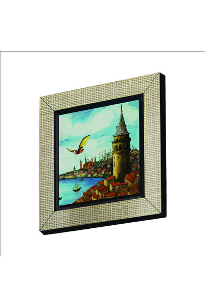 Souvenest رحلة برج غلطة هيزارفين أحمد تشيلبي مطبوعة Mdf Magnetkrt-025 ثلاجة ز...