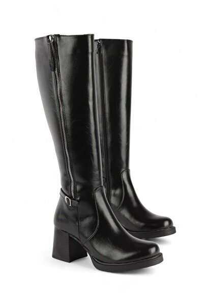 luuq shoes Zahi̇ra Women's Adjustable Heel Boots