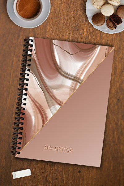 MG Office Velina Sheet Notebook A5 Spiral 80 sheets Coffee | White Sheet Notebooks Velina sheets 80g/sqm