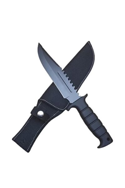 OEM Tactical hunting knife, comfortable handle, with sheath, 29 cm, black