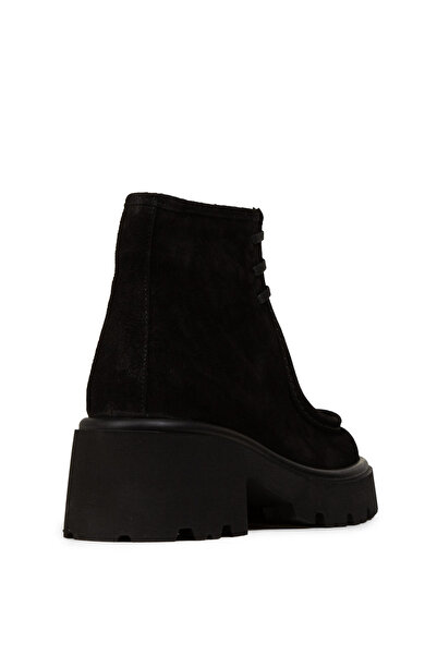 Deery Women's Genuine Suede Black Boots