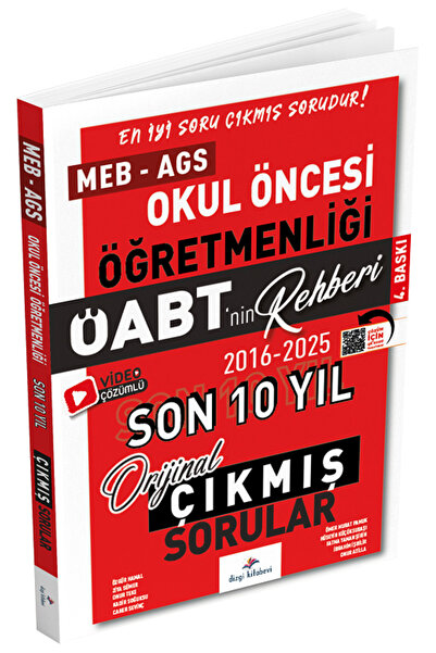 Dizgi Kitap 2026 ÖABT MEB-AGS nin Rehberi Okul Öncesi Öğretmenliği Çıkmış Sor...