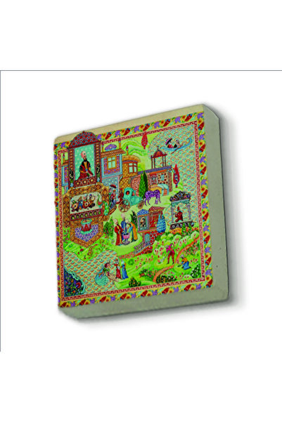 Souvenest Palace Garden Miniature Printed Natural Stone Magnetkrt-119 Refrigerator Ornament