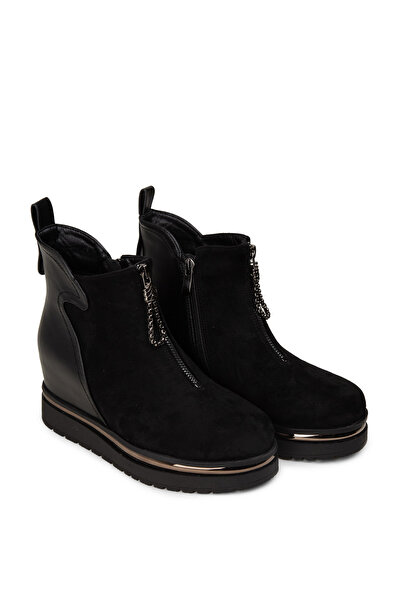 Deery Women's Black Hidden Heel Boots