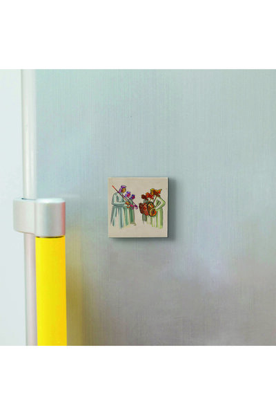 Souvenest Middle East Visual Printed Natural Stone Magnetkrg-077 Refrigerator Ornament