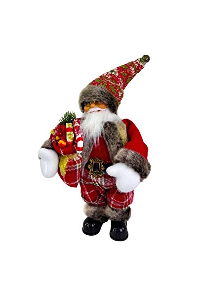 velve Mos Craciun animat care canta si danseaza, cu felinar si saculet cu cad...