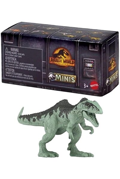 Mattel Toys Jurassic World Dominion Minis Surprise Pack – Box of 4 Collectible 2" Dinosaurs (Ages 3+)