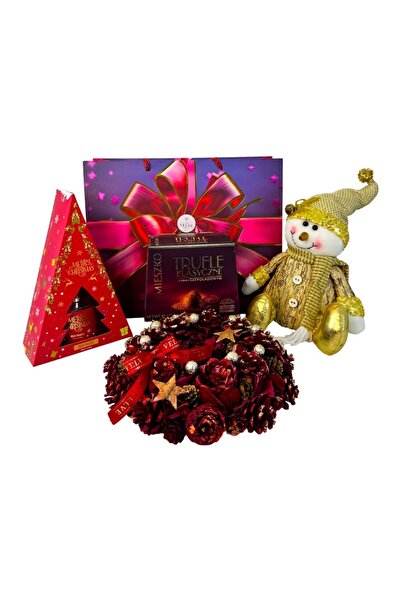 velve Коледен пакет „Наслада“, фигурка на снежен човек, освежител за въздух з...