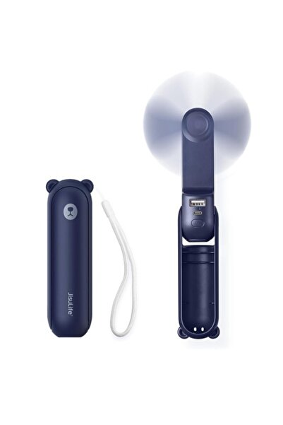 Danex Ventilator portabil 2000mAh, USB, B18, Flex silicon, Albastru