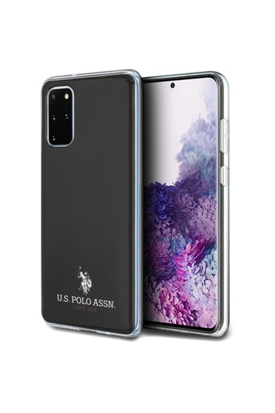 U.S. Polo Assn. Carcasă TPU U.S. Polo cu imprimeu de căluț mic pentru Samsung Galaxy S20+ / S20+ 5G - Negru