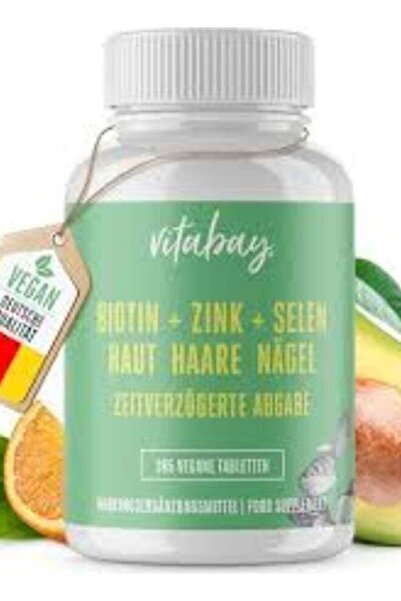 Vitabay البيوتين + الزنك + السيلينيوم - 365 قرصًا