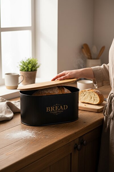 LeylArt Bamboo Lid Bread Bowl Self-Patterned