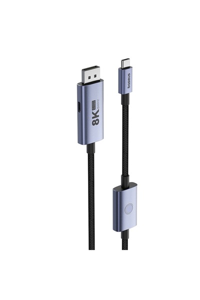 Lito Cablu USB Type-C la DisplayPort 8K, 1.5m, PD 100W, R57 Alumix (Deep Dark)