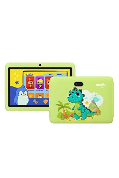 Modio Kids Tab M5 — 7-inch HD, 6GB RAM, 256GB ROM, Android 13 (Green Dinosaur)