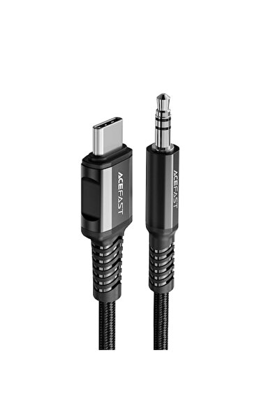 Acefast Interfață audio de la tip C la 3,5 mm mascul, DAC Hi-Fi R78, 1,2 m (Deep Dark)