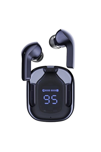 Acefast Type-C Earphones, Bluetooth 5.3, IPX4, ENC, Digital LED Display - - Sapphire Blue