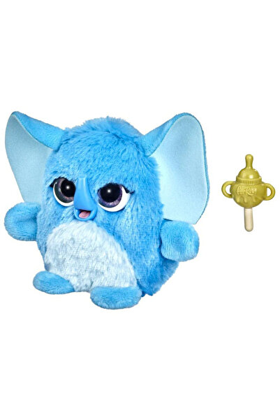 Hasbro Gaming Fuzzalots interactive toy, turquoise plush elephant, HSF1779T