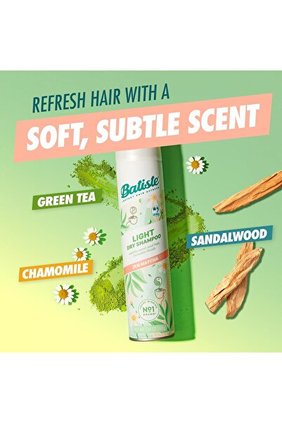 Batiste Light Dry Shampoo, Zen Matcha, Invisible Finish, 3.81 Oz