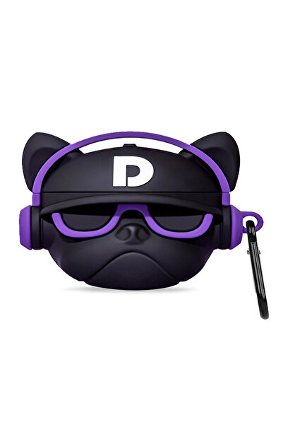 CaseOnn حافظة Apple AirPods Pro 3 مع شخصية بول دوج مع نظارات باللون الأرجواني