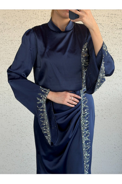 Modarana Arzum Saten Tesettür Abiye