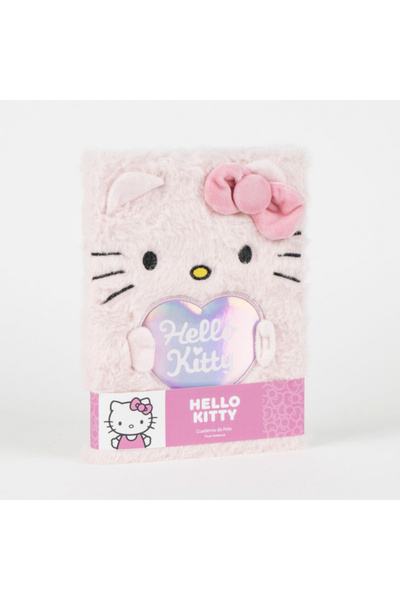 Hello Kitty Jurnal pufos urechi A5, 14,8x21 cm