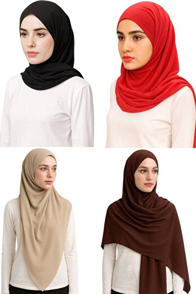 ALDIRA 4 Pieces of Crepe Shawl-With Fabric-