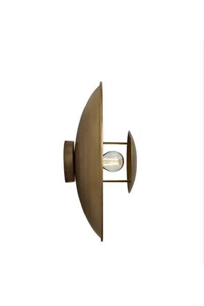 demet habek mylights Rustic Vintage Ceiling Chandelier Matte Gold Antique Finish Industrial Ufo Design Wall Sconce E27 Lampholder