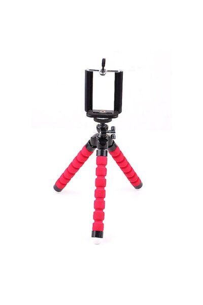 Bibilel Mini Flexible Tripod for Action Cameras & Smartphones, Red, BBL1593