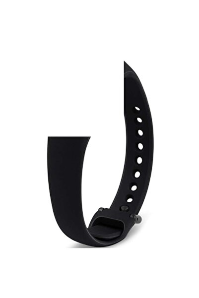 Bibilel Fitness wristband strap compatible with Samsung Fit E, silicone, Black