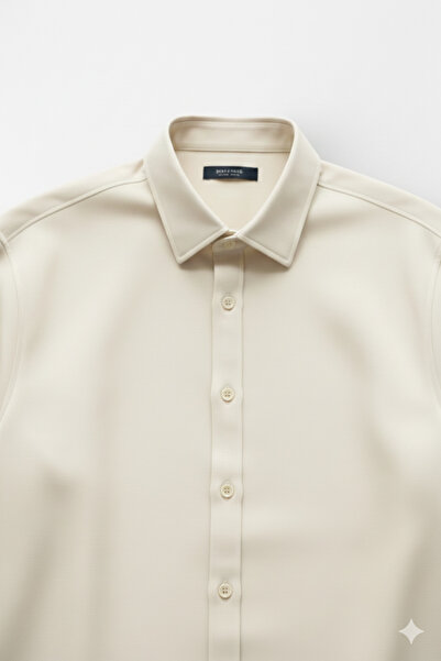 A&O Style Ανδρικό μακρυμάνικο πουκάμισο από ύφασμα oversized Gramage Tok Modal