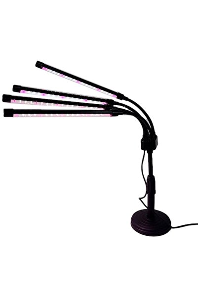 Danex Lampă UV pentru creșterea plantelor, 20W, 4 capete, 72 LED-uri, reglabi...