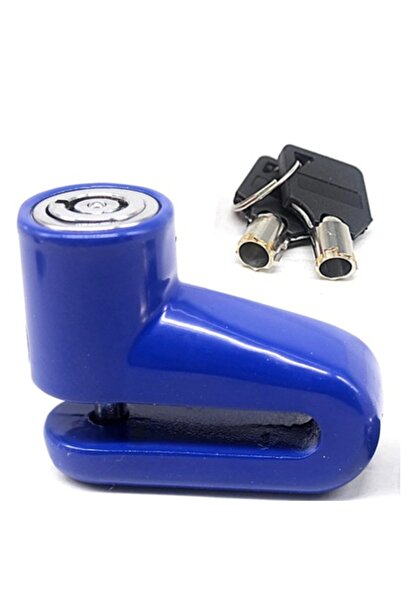 Bibilel Încuietoare frână disc motocicletă cu cheie, albastră (BBL6824)