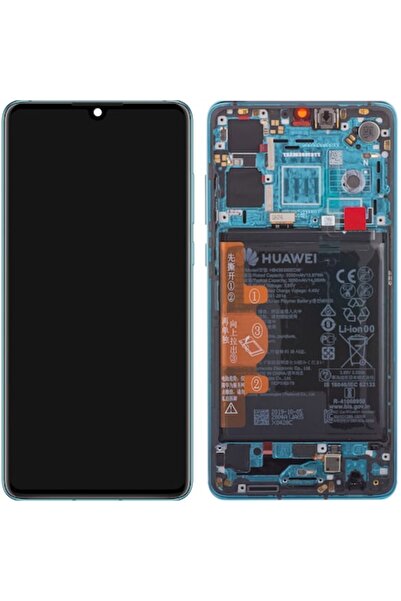 Huawei P30 Display with Touchscreen, Frame and Battery - Aurora Blue (Service...