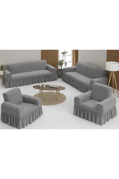 ELHAS Model șal jacquard Fotoliu, Canapea, Husă pentru canapea extensibilă, L...