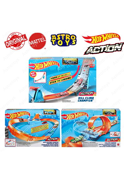 mattel Hot Wheels Action Dragstrip High Speed ​​Drift Circuit, Hot Wheels Loop Stunt Launcher Track