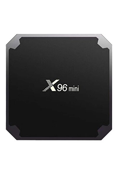 JAJEEK جهاز Android TV Box X96mini - 4K HD، Android 7.1، Wi-Fi، USB (أسود/رمادي)
