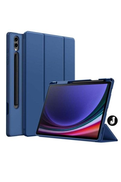 JAJEEK Samsung Galaxy Tab S10 Plus 12.4 Inch Case with S Pen Holder - Blue