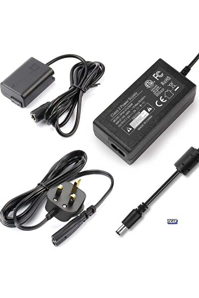 JAJEEK محول طاقة تيار متردد PW20 ومجموعة بطارية وهمية NP-FW50 لكاميرات سوني ألفا