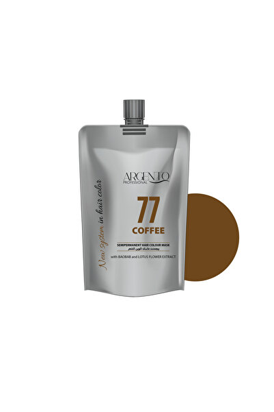 Argento Pro Semi-Permanent Hair Coloring Mask - Coffee 77, 200 ml